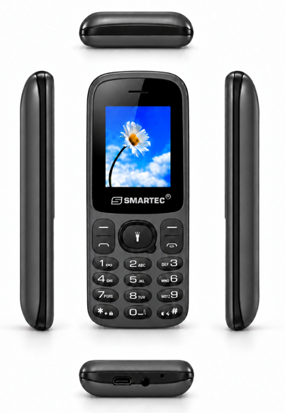 Téléphone Portable SMARTEC Prime Mini Gris / Noir - SMARTEC