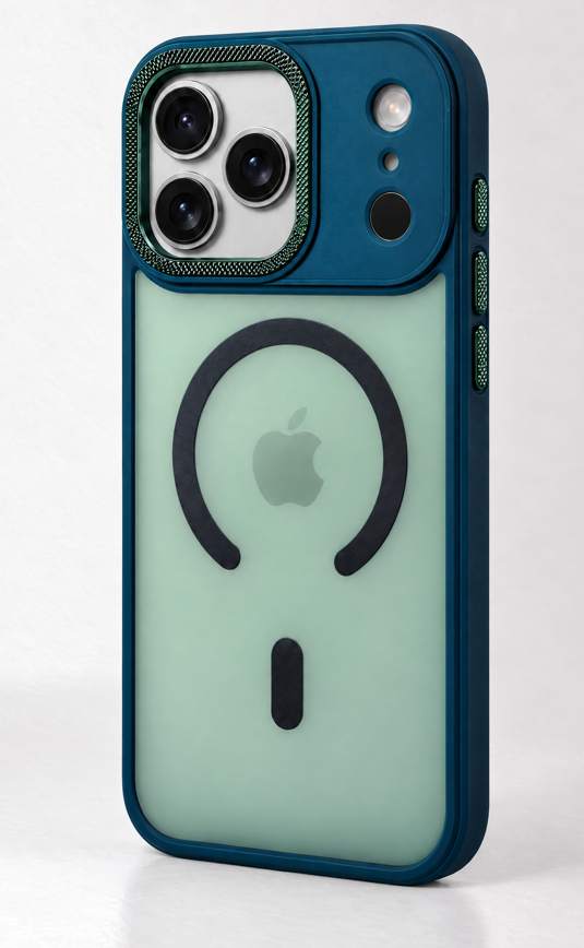 Coque de Protection MagSafe pour iPhone 17 Pro Max – bleu et vert - ONTECH